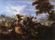 Parrocel, Joseph Cavalry Battle Sweden oil painting artist